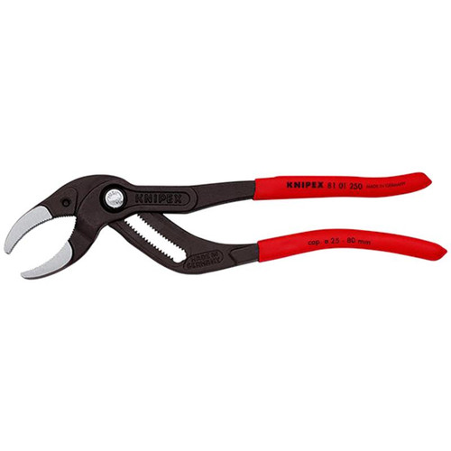 KNIPEX 25655 81 01 250 SB Siphon and Connector Pliers, 250mm (self-service card/blister)