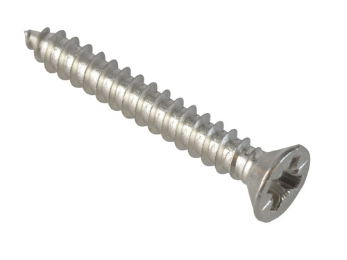 ForgeFix FOR184607 Self-Tapping Screw Pozi Compatible CSK A2 SS 1in x 6 ForgePack 30