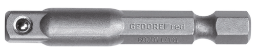 Gedore 3300150 R47110009 Drive adapter 1/4" square x 1/4" hex 50 mm