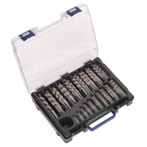 Sealey DBS170FG HSS Fully Ground Drill Bit Assortment 1-10mm 170pc