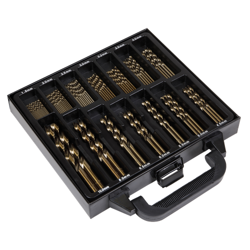 Sealey DBS99CB HSS Cobalt Fully Ground Drill Bit Set 99pc