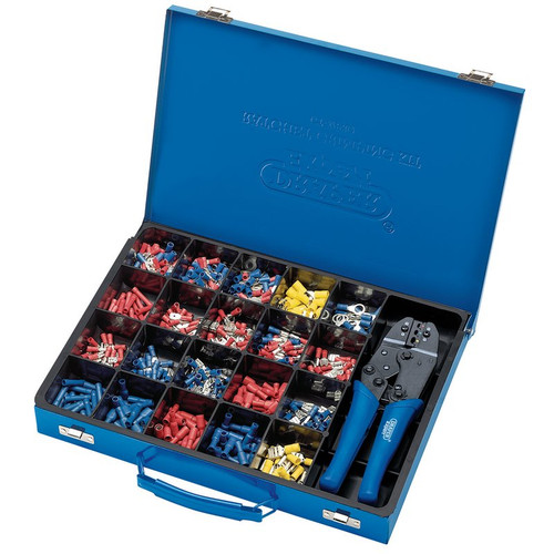 Draper Expert 56383 Ratchet Crimping Tool And Terminal Kit, 220mm