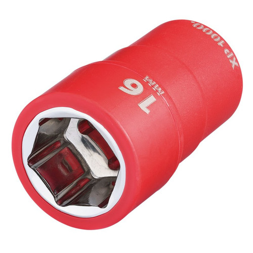 XP1000 17647 VDE Socket, 3/8" Sq. Dr., 16mm