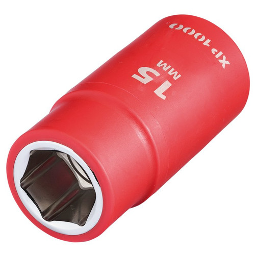 XP1000 17762 VDE Socket, 1/2" Sq. Dr., 15mm