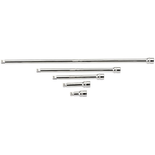 Draper Expert 16768 Wobble Extension Bar Set, 3/8" Sq. Dr., Micro Satin Chrome (5 Piece)
