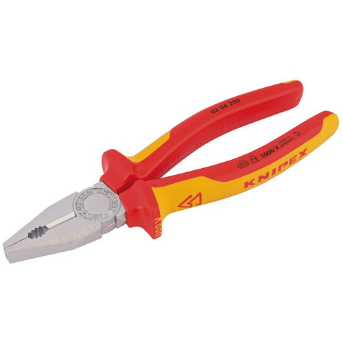 KNIPEX 81212 03 06 200 SBE VDE Combination Pliers, 200mm