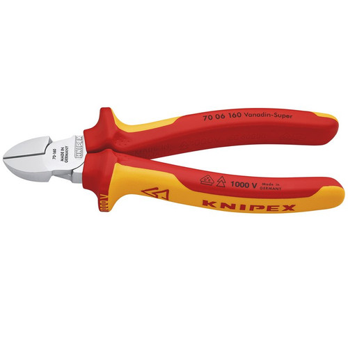 KNIPEX 81262 70 06 160 VDE Diagonal Cutter,160mm