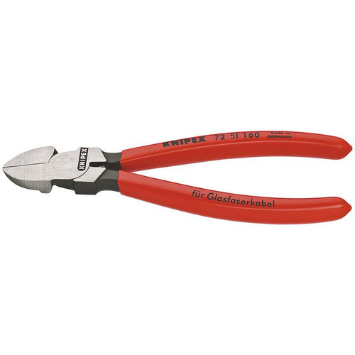 KNIPEX 36031 72 51 160 Diagonal Cutter For Fibre Optics, 160mm
