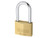 ABUS Mechanical 09856 65/40mm Brass Padlock 40mm Long Shackle Carded - ABU6540LS40C
