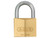 ABUS Mechanical 09855 65/60mm Brass Padlock Carded - ABU6560C