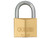 ABUS 65/40mm Brass Padlock Keyed Alike 6404