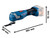 Bosch 06018G2001 GOP 18V-34 Professional Multi-Cutter 18V Bare Unit - BSH6018G2001