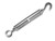 Faithfull Straining Screw 10mm Hook & Eye Galvanised 133mm