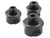 Faithfull FAIHSAUN03 Holesaw Arbor Quick Release Nut Set, 3 Piece - FAIHSAUN03