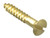 ForgeFix FPCSK18BR Wood Screw Slotted CSK Brass 1in x 8 ForgePack 16 - FORFPC18B