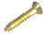 ForgeFix FPCSK18BR Wood Screw Slotted CSK Brass 1in x 8 ForgePack 16 - FORFPC18B