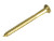 ForgeFix FPCSK21212BR Wood Screw Slotted CSK Brass 2.1/2in x 12 ForgePack 4 - FORFPC21212B