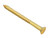 ForgeFix FPCSK28BR Wood Screw Slotted CSK Brass 2in x 8 ForgePack 8 - FORFPC28B