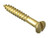 ForgeFix FPRAH16BR Wood Screw Slotted Raised Head Solid Brass 1in x 6 ForgePack 20