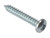 ForgeFix STPP128ZP Self-Tapping Screw Pozi Compatible Pan Head ZP 1/2in x 8 Box 200 - FORSTP128Z