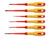 Hultafors HUL444465 VDE Pozidriv & Slotted Screwdriver Set, 6 Piece - HUL444465