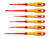 Hultafors HUL444465 VDE Pozidriv & Slotted Screwdriver Set, 6 Piece - HUL444465