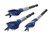 Irwin IW4041003 Blue Groove 6X Stubby Wood Bit Set, 3 Piece