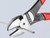 Knipex 74 01 160 High Leverage Diagonal Cutters Plastic Coated Grips 160mm