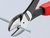 Knipex 74 02 250 High Leverage Diagonal Cutters Multi-Component Grip 250mm