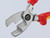 Knipex 95 16 200 VDE Cable Shears with Twin Cutting Edge 200mm