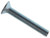 Metalmate Machine Screw Pozi Compatible CSK ZP M4 x 12mm Box 50