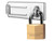 Master Lock 140703EURD Hasp 89mm + Solid Brass Padlock 40mm
