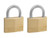 Master Lock 150EURT Solid Brass 50mm Padlock 5-Pin - Keyed Alike x 2