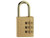 Master Lock 630EURD Brass Finish 30mm 3-Digit Combination Padlock - MLK630