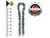 Master Lock 8019EURD 8019E Hardened Steel Chain 1m x 10mm
