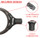 Master Lock 8229EURDPRO Black Steel Rigid Combination Cable 0.9m x 12mm