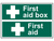 Scan 1553 First Aid Box / First Aid - PVC Signs 300 x 100mm - SCA1553