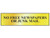 Scan 6023 No Free Newspapers Or Junk Mail - Polished Brass Effect 200 x 50mm