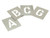 Stencils L2W Set of Zinc Stencils - Letters 2in Walleted