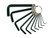 Teng 1424 Imperial Hexagon Key Set on Ring, 10 Piece (1/16-3/8in)