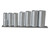 Teng M3807 Socket Clip Rail Set of 7 Metric 3/8in Drive