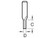 Trend 3/2X1/4TC 3/2 x 1/4 TCT Two Flute Cutter 6.0 x 16mm - TRE3214TC