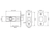 Union Y2600-ZP-2.5 Y2600 Tubular Latch Essentials Zinc Plated 65mm 2.5in Visi