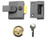 Yale Locks 6.30085E+11 85 Deadlocking Nightlatch 40mm Backset DMG Finish Satin Chrome Cylinder Box - YAL85DMGSC
