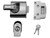 Yale Locks 6.3001E+11 BS1 Nightlatch British Standard Lock 60mm Backset Chrome Finish Visi - YALPBS1CH