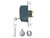 Yale Locks PM562 Hi-Security BS 5 Lever Mortice Deadlock 81mm 3in Polished Chrome