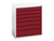 Bott 16925129.24 Verso 7 Drawer Cabinet 800 x 900mm Crimson Red