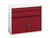 Bott 16925237.24 Verso 2 Drawer + Cupboard 900 x 1050mm Crimson Red
