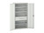 Bott 16926574.16 Verso Kitted Cupboard 4 Shelf + 2 Drawer 1050 x 2000mm Light Grey