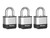 Master Lock PK1EURTRI Elite™ Laminated 45mm Padlock - 25mm Shackle (Pack of 3)